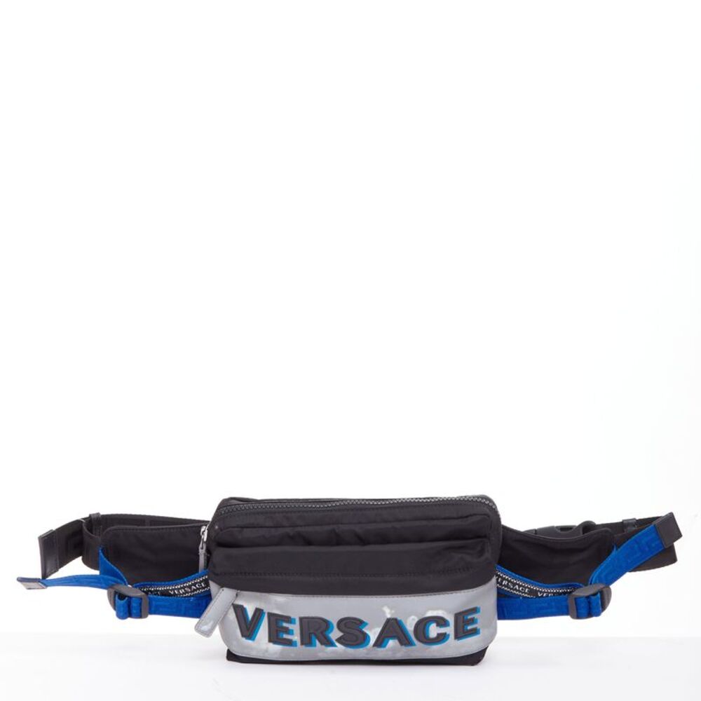 Versace Logo Nylon Crossbody Bag